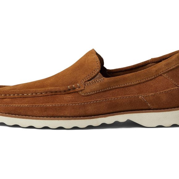 Clarks Durleigh Edge Cognac Suede